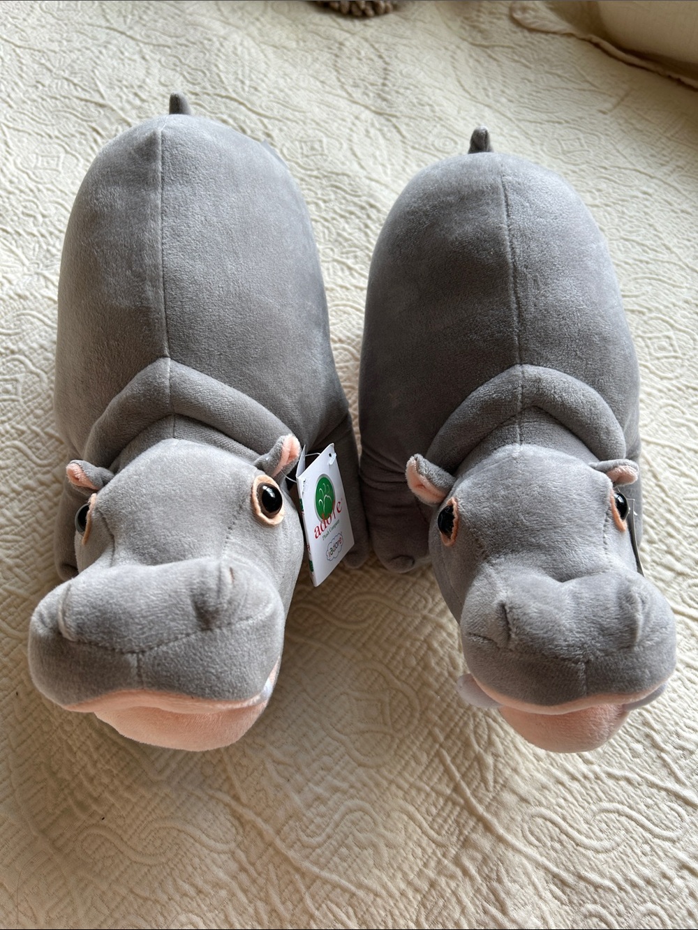 Pair Standing Adore 14” Hippos Plush Soft Stuffed animals Toys, BrandNew